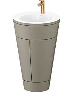 Duravit Starck 1,c-bonded Set S19513O04920010 Griff Bronze, Keramik Weiß Matt, Innenbeleuchtung, bodenstehend, Stein Grau Seidenmatt, 864 x 560 x 605 mm