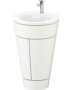 Duravit Starck 1 ,c-bonded set S19513O10360010 poignée chromée, Céramique Weiß Matt , éclairage intérieur, sur pied, blanc satiné mat, 864 x 560 x 605 mm