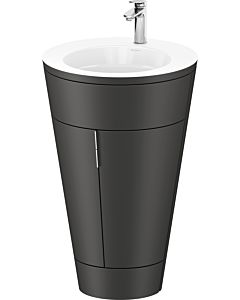 Duravit Starck 1,c-bonded Set S19513O10580010 Griff Chrom, Keramik Weiß Matt, Innenbeleuchtung, bodenstehend Graphit Seidenmatt, 864 x 560 x 605 mm