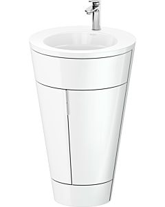 Duravit Starck 1 ,c-bonded set S19513O10850010 poignée chromée, Céramique Weiß Matt , éclairage intérieur, sur pied Weiß Hochglanz , 864 x 560 x 605 mm