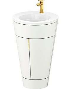 Duravit Starck 1,c-bonded Set S19513O34360010 Griff Gold, Keramik Weiß Matt, Innenbeleuchtung, bodenstehend Weiß Seidenmatt, 864 x 560 x 605 mm