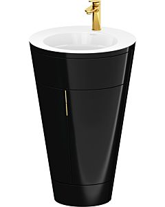 Duravit Starck 1,c-bonded Set S19513O34400000 Griff Gold, Keramik Weiß Matt, bodenstehend Schwarz Hochglanz, 864 x 560 x 605 mm