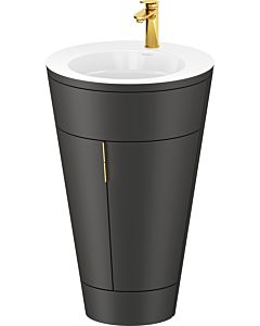 Duravit Starck 1,c-bonded Set S19513O34580000 Griff Gold, Keramik Weiß Matt, bodenstehend Graphit Seidenmatt, 864 x 560 x 605 mm