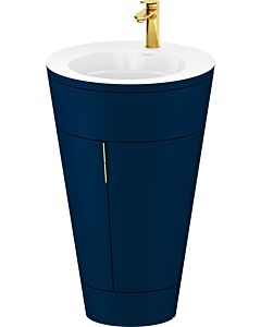 Duravit Starck 1,c-bonded Set S19513O34980010 Griff Gold, Keramik Weiß Matt, Innenbeleuchtung, bodenstehend Nachtblau Seidenmatt, 864 x 560 x 605 mm