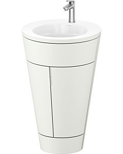 Duravit Starck 1,c-bonded Waschtisch-Set S19513O70390010 Griff Edelstahl, Keramik Weiß Matt, Innenbeleuchtung, bodenstehend Nordic Weiß Seidenmatt, 864 x 560 x 605 mm