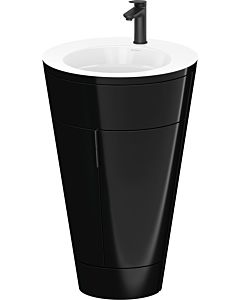 Duravit Starck 1,c-bonded Set S19513OBD400010 Griff Diamantschwarz, Keramik Weiß Matt, Innenbeleuchtung, bodenstehend, Schwarz Hochglanz, 864 x 560 x 605 mm