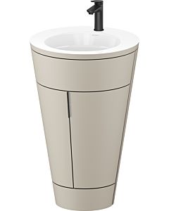 Duravit Starck 1,c-bonded Set S19513OBD600010 Griff Diamantschwarz, Keramik Weiß Matt, Innenbeleuchtung, bodenstehend, Taupe Seidenmatt, 864 x 560 x 605 mm