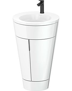 Duravit Starck 1,c-bonded Set S19513OBD850010 Griff Diamantschwarz, Keramik Weiß Matt, Innenbeleuchtung, bodenstehend, Weiß Hochglanz, 864 x 560 x 605 mm