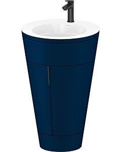 Duravit Starck 1,c-bonded Set S19513OBD980010 Griff Diamantschwarz, Keramik Weiß Matt, Innenbeleuchtung, bodenstehend, Nachtblau Seidenmatt, 864 x 560 x 605 mm