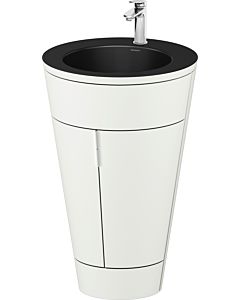 Duravit Starck 1,c-bonded Set S19514O10360010 Griff Chrom, Keramik Schwarz Matt, Innenbeleuchtung, bodenstehend, Weiß Seidenmatt,  864 x 560 x 605 mm