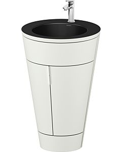 Duravit Starck 1,c-bonded Set S19514O10390010 Griff Chrom, Keramik Schwarz Matt, Innenbeleuchtung, bodenstehend, Nordic Weiß Seidenmatt, 864 x 560 x 605 mm