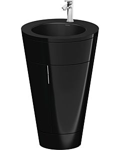 Duravit Starck 1,c-bonded Set S19514O10400010 Griff Chrom, Keramik Schwarz Matt, Innenbeleuchtung, bodenstehend, Schwarz Hochglanz, 864 x 560 x 605 mm