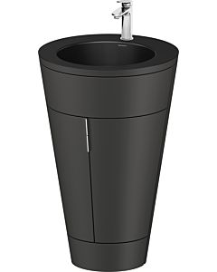 Duravit Starck 1 ,c-bonded set S19514O10580010 poignée chromée, Céramique noir mat, éclairage intérieur, sur pied, Graphit satiné mat, 864 x 560 x 605 mm