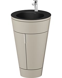 Duravit Starck 1 ,c-bonded Set S19514O10600010 Handle Chrome, Bathroom ceramics Black Matt, Interior lighting, floor-standing, Taupe Seidenmatt , 864 x 560 x 605 mm