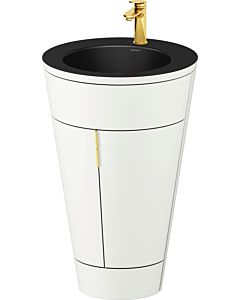 Duravit Starck 1,c-bonded Set S19514O34360010 Griff Gold, Keramik Schwarz Matt, Innenbeleuchtung, bodenstehend, Weiß Seidenmatt, 864 x 560 x 605 mm