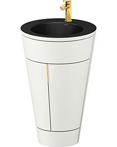 Duravit Starck 1,c-bonded Set S19514O34390000 Griff Gold, Keramik Schwarz Matt, bodenstehend, Nordic Weiß Seidenmatt, 864 x 560 x 605 mm