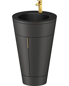 Duravit Starck 1,c-bonded Set S19514O34580010 Griff Gold, Keramik Schwarz Matt, Innenbeleuchtung, bodenstehend, Graphit Seidenmatt, 864 x 560 x 605 mm