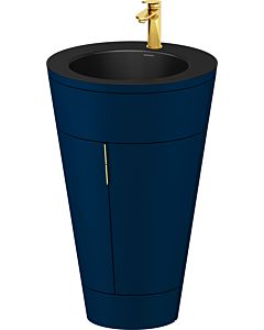 Duravit Starck 1,c-bonded Set S19514O34980000 Griff Gold, Keramik Schwarz Matt, bodenstehend, Nachtblau Seidenmatt, 864 x 560 x 605 mm