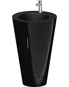 Duravit Starck 1,c-bonded Set S19514O70400010 Griff Edelstahl, Keramik Schwarz Matt, Innenbeleuchtung, bodenstehend, Schwarz Hochglanz, 864 x 560 x 605 mm