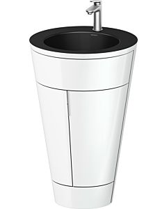 Duravit Starck 1,c-bonded Set S19514O70850000 Griff Edelstahl, Keramik Schwarz Matt, bodenstehend, Weiß Hochglanz, 864 x 560 x 605 mm