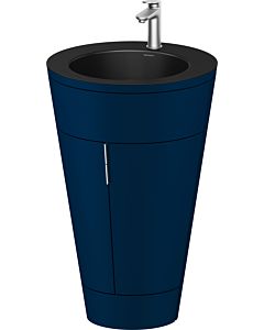 Duravit Starck 1,c-bonded Set S19514O70980000 Griff Edelstahl, Keramik Schwarz Matt, bodenstehend, Nachtblau Seidenmatt, 864 x 560 x 605 mm