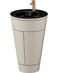 Duravit Starck 1,c-bonded Set S19515O04600000 Griff Bronze, Keramik Schwarz Matt, bodenstehend, Taupe Seidenmatt, 864 x 560 x 605 mm