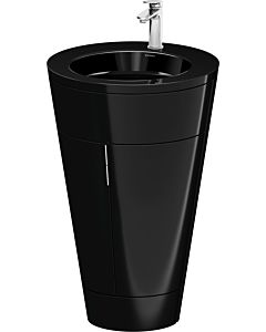 Duravit Starck 1,c-bonded Set S19515O10400010 Griff Chrom, Keramik Schwarz Matt, Innenbeleuchtung, bodenstehend, Schwarz Hochglanz, 864 x 560 x 605 mm