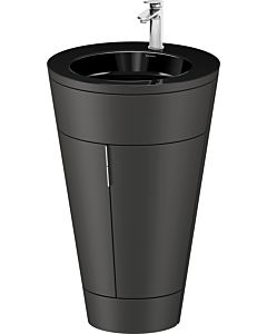 Duravit Starck 1,c-bonded Set S19515O10580000 Griff Chrom, Keramik Schwarz Matt, bodenstehend, Graphit Seidenmatt, 864 x 560 x 605 mm