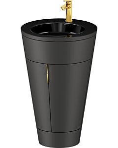 Duravit Starck 1,c-bonded Set S19515O34580010 Griff Gold, Keramik Schwarz Matt, Innenbeleuchtung, bodenstehend, Graphit Seidenmatt, 864 x 560 x 605 mm