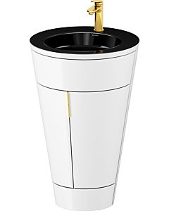 Duravit Starck 1,c-bonded Set S19515O34850000 Griff Gold, Keramik Schwarz Matt, bodenstehend, Weiß Hochglanz, 864 x 560 x 605 mm