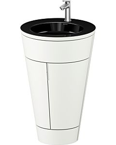 Duravit Starck 1,c-bonded Set S19515O70360000 Griff Edelstahl, Keramik Schwarz Matt, bodenstehend, Weiß Seidenmatt, 864 x 560 x 605 mm