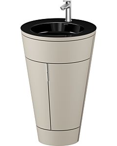 Duravit Starck 1,c-bonded Set S19515O70600000 Griff Edelstahl, Keramik Schwarz Matt, bodenstehend, Taupe Seidenmatt, 864 x 560 x 605 mm