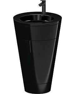 Duravit Starck 1 ,c-bonded set S19515OBD400000 poignée noir diamant, Céramique noir mat, sur pied, noir brillant, 864 x 560 x 605 mm