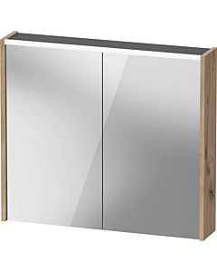Duravit D-Code Mirror Cabinet Mirrored DC7106055550000 800x700x148, Oak Marbled Matt, Socket, LED Lighting