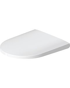 Abattant de toilette Duravit D-Neo 0021693200, finition satinée blanche, avec mécanisme de fermeture amortie