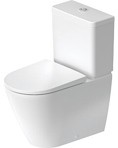 Duravit D-Neo Stand-Tiefspül-WC-Kombination 200209AC00 37x65cm, 4,5 l, ohne Spülkasten, Rimless, Weiß Seidenmatt