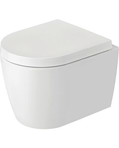 Duravit Me by Starck Wand-Tiefspül-WC 253009AC00 37x48cm, 4,5 l, Rimless, weiß Seidenmatt Hygieneglaze