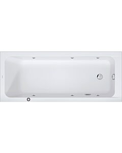 Baignoire balnéo Duravit D-Code 760670000JP1000 170x70cm, version encastrable, 1 dossier, blanc, Jet Project