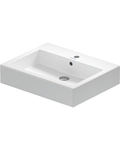 Duravit Vero washbasin 04546000271 60 x 47 cm, white WonderGliss, ground, with tap hole, overflow, tap hole bank