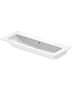 Duravit furniture washbasin 2361120060 123x49cm, without tap hole, with overflow, with tap hole bank, white