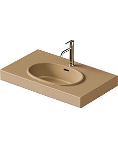 Duravit Balcoon washbasin 241280AM00 80 x 48 cm, Clay terra matt, with tap hole, overflow, tap hole platform