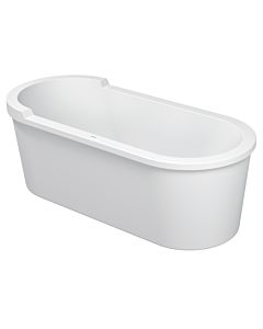Duravit Oval bathtub Starck , 180x80cm white, free-standing, with apron &amp; frame