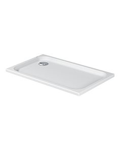 Duravit rectangular shower D-Code 720094000000000 in version, 1200 x 700 mm, white