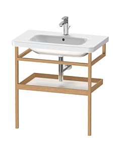 Duravit DuraStyle Handtuchhalter DS988202276 74 x 44 cm, weiß hochglanz/Eiche massiv, mit Ablage