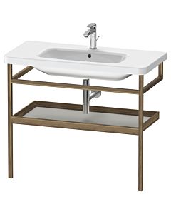 Duravit DuraStyle towel rail DS988300777 94 x 44 cm, concrete gray matt / American walnut, with shelf