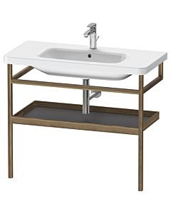 Duravit DuraStyle porte-serviettes DS988304977 94 x 44 cm, graphite mat / noyer américain, avec étagère