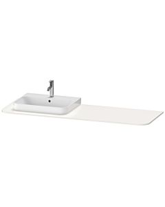 Duravit Happy D.2 lavabo console HP031HL2222 160 x 55 cm, avec 2000 découpe, à gauche, blanc haute brillance