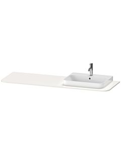 Duravit Happy D.2 Plus basin console HP031HR2222 160x55cm, with 2000 cut-out, basin on the right, white high gloss