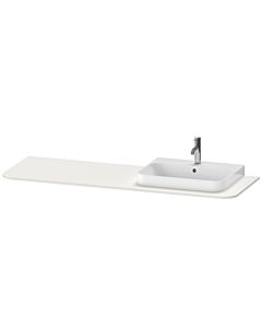 Duravit Happy D.2 lavabo console HP031HR3939 160 x 55 cm, avec 2000 découpe, à droite, Nordic blanc satinée