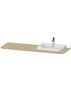 Duravit Happy D.2 lavabo console HP031HR7171 160 x 55 cm, avec 2000 découpe, à droite, le chêne méditerranéen